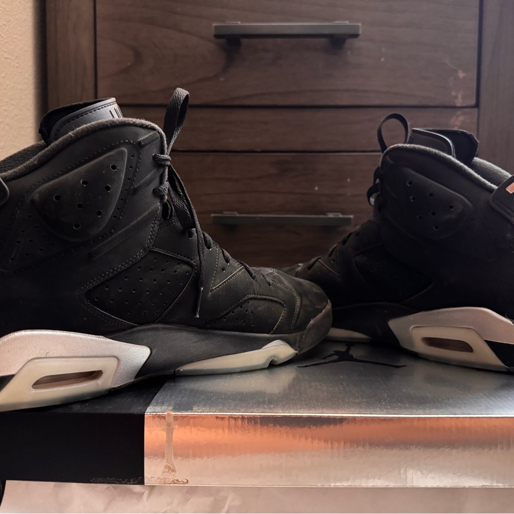 Jordan Black and Gray High-Top Sneakers